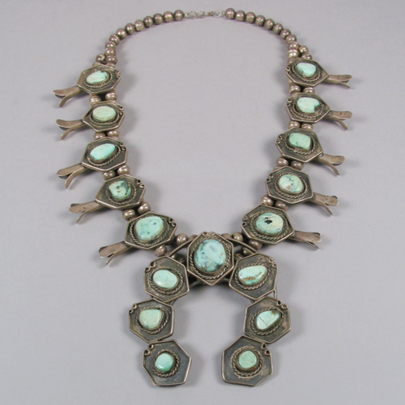 Squash Blossom Necklace, c. 1960 Shiprock Santa Fe