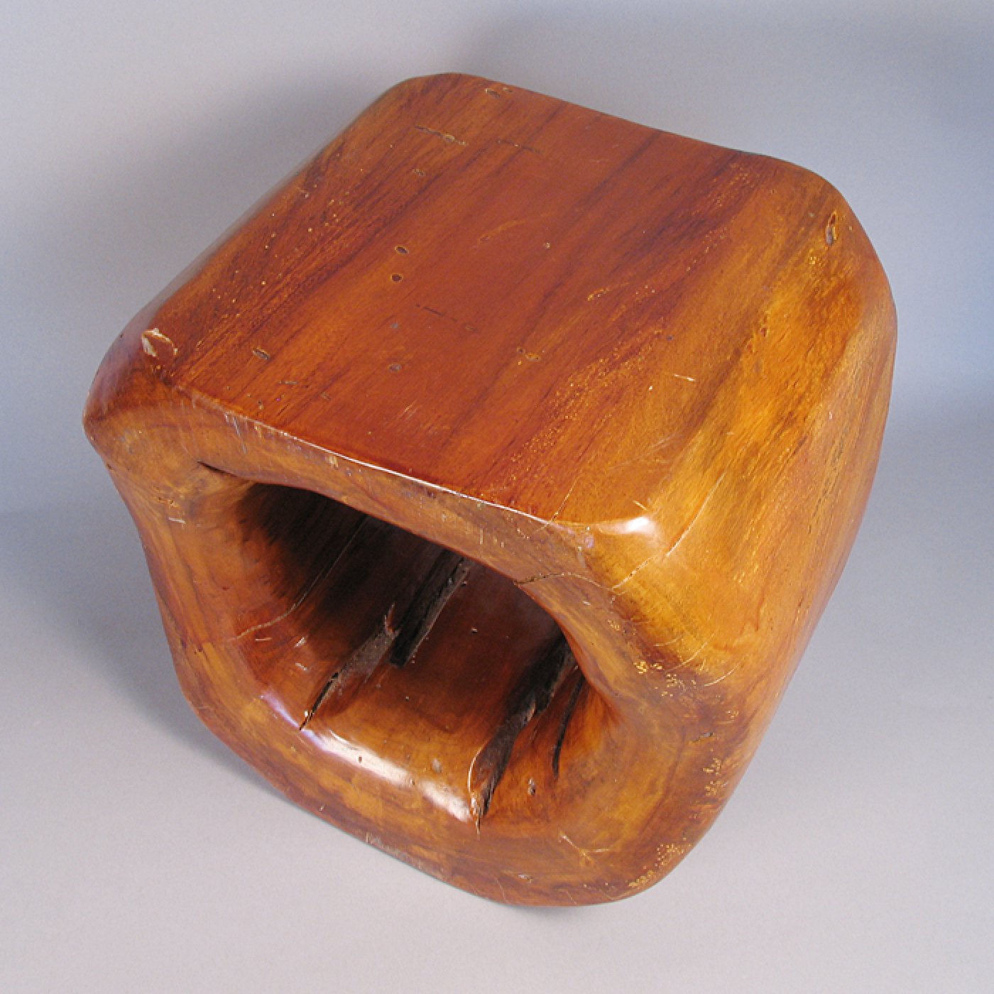 Natural Wood Foot Stool or Seat Shiprock Santa Fe