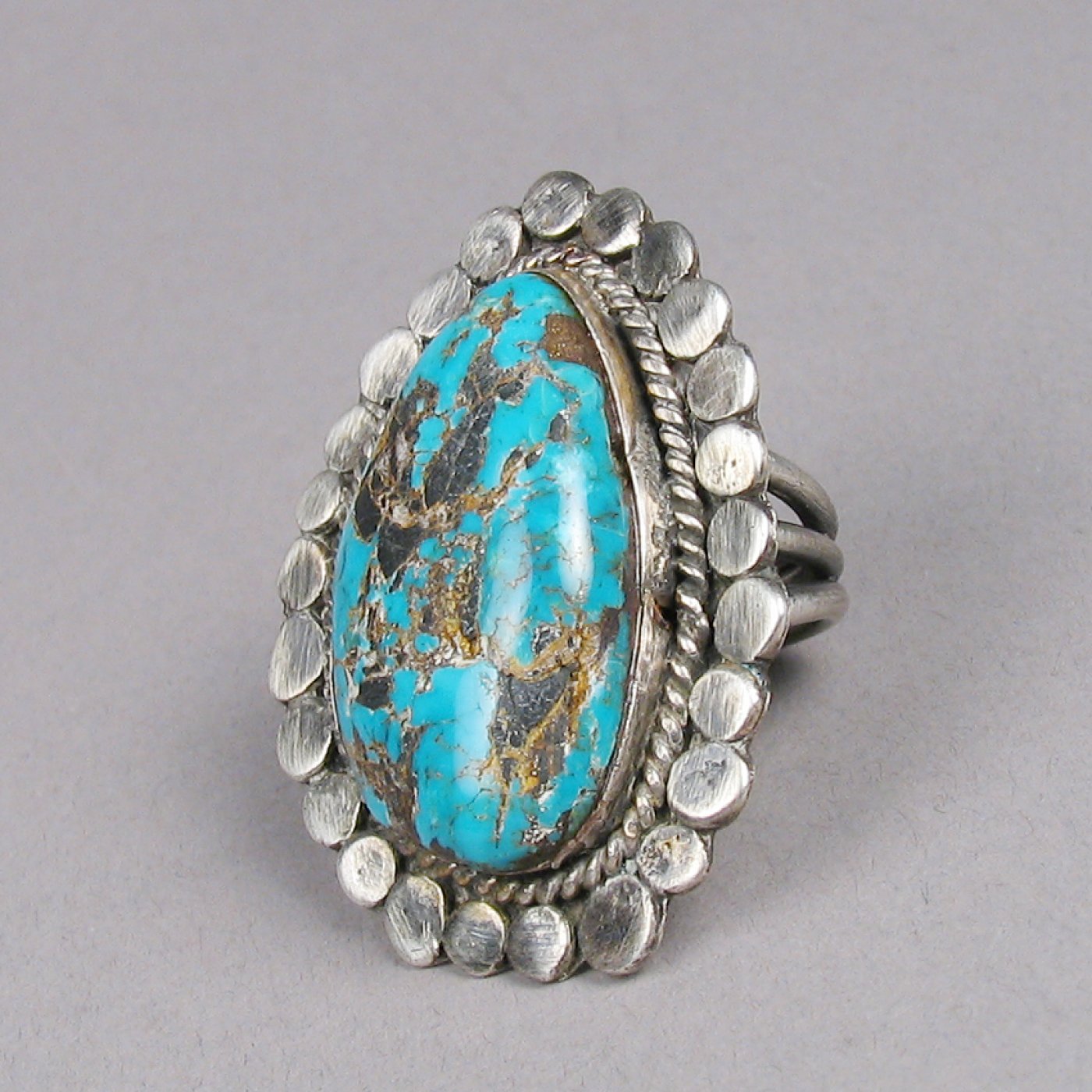 Turquoise Ring, c.1970 Shiprock Santa Fe