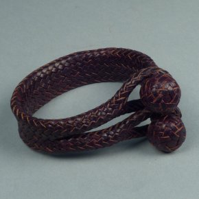 Aaron Lopez Brown Leather Wrap Bracelet