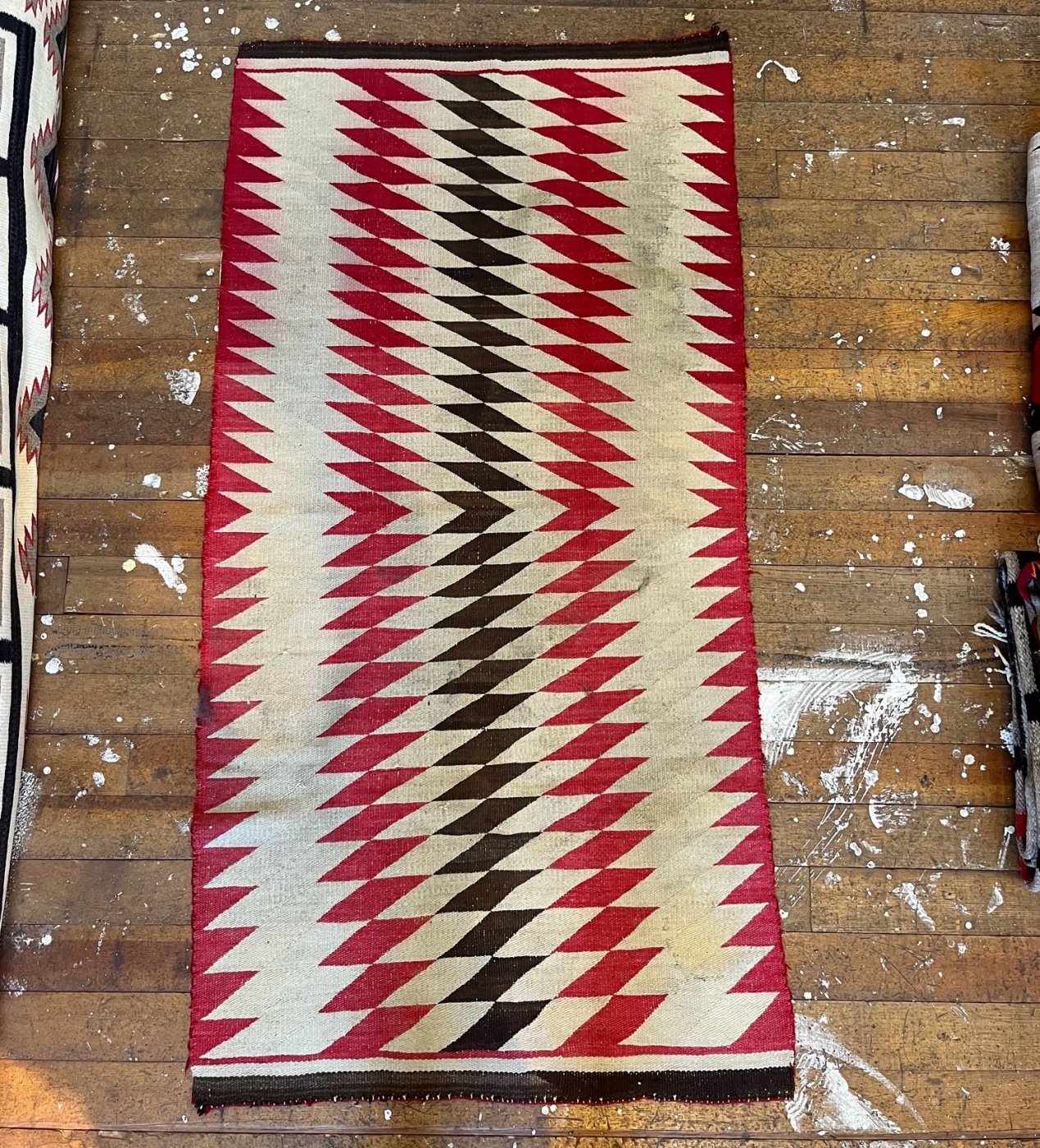 Navajo Double Saddle Blanket Shiprock Santa Fe