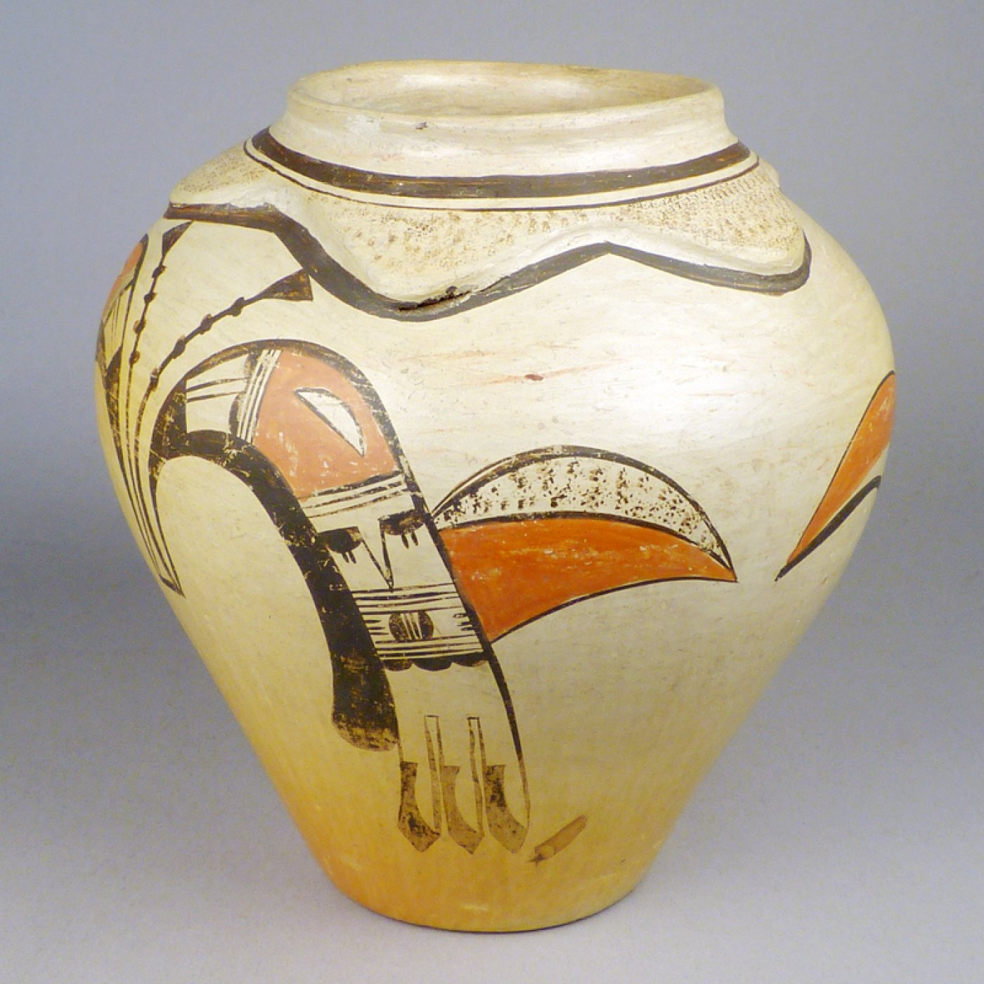 Hopi Polychrome Flower Vase by Nampeyo, c.1920 Shiprock Santa Fe