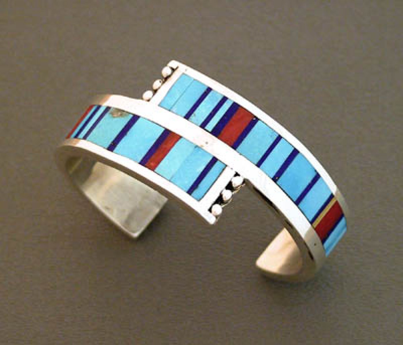 Navajo Multi Stone Inlay Bracelet | Shiprock Santa Fe