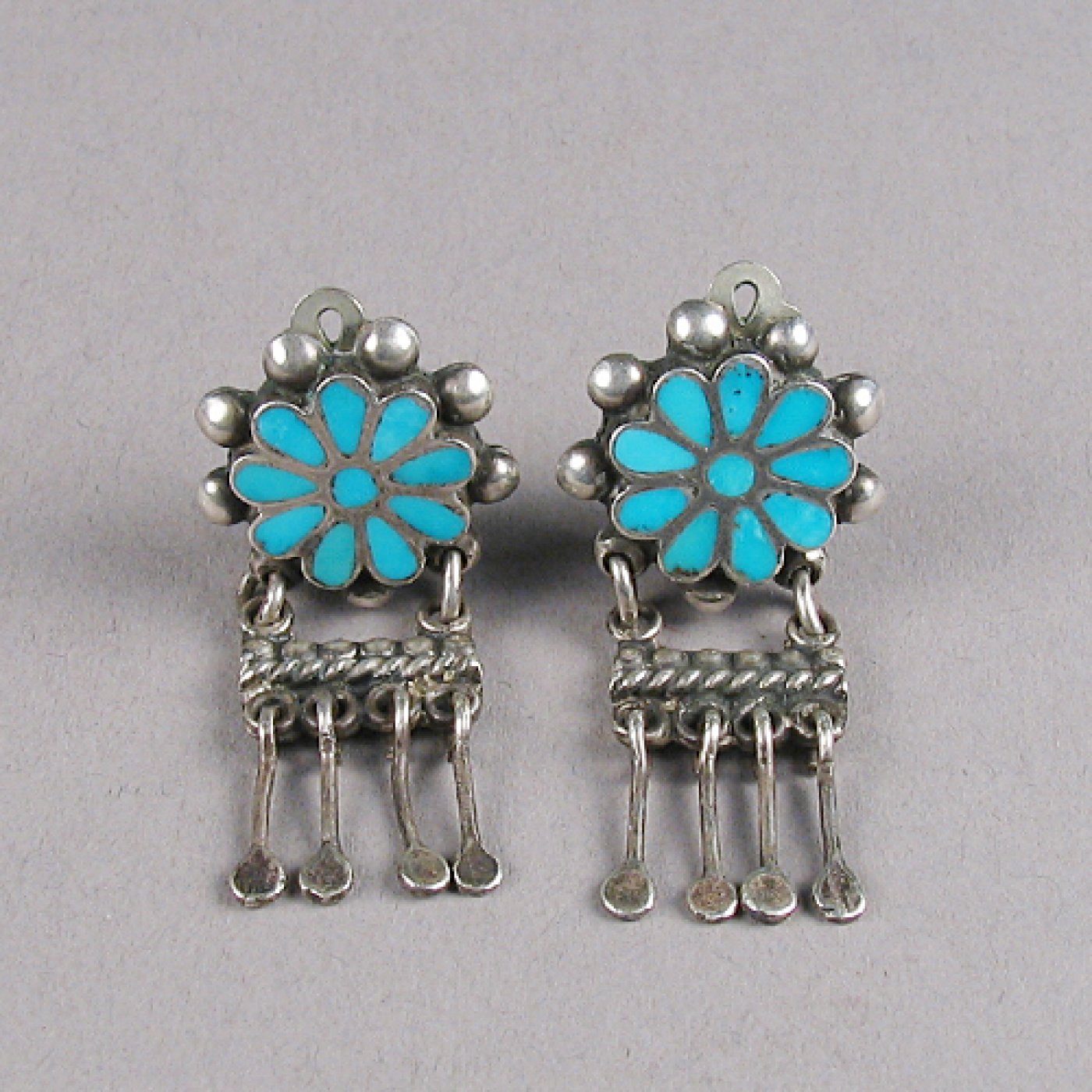 Vintage Zuni Earrings, c. 1950 | Shiprock Santa Fe