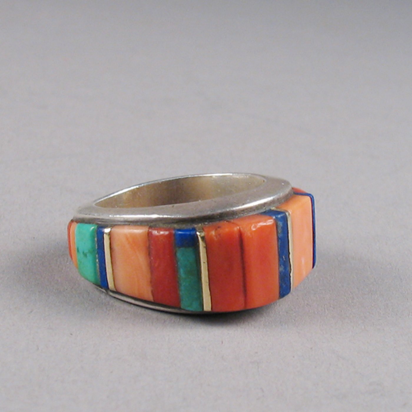 Silver Ring with Inlay | Shiprock Santa Fe
