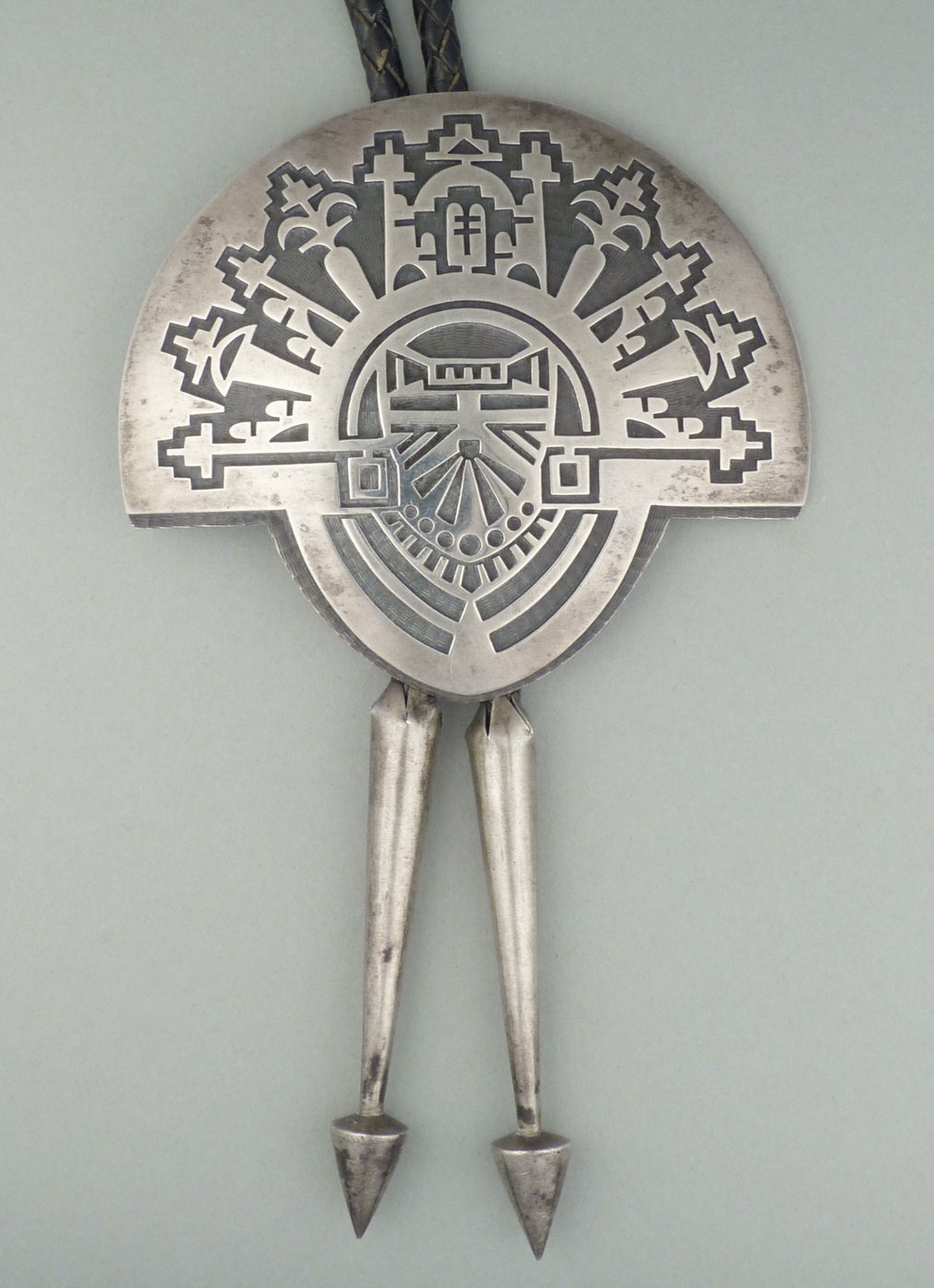 Hopi Silver Kachina Bolo by Wayne and Emory Sekaquaptewa, c.1970
