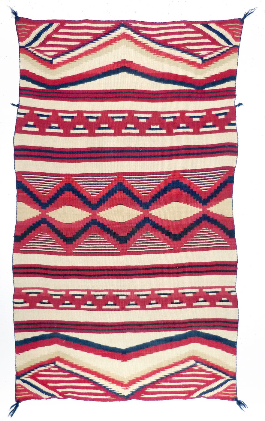 Navajo Classic Childs Blanket, c.1860 Shiprock Santa Fe