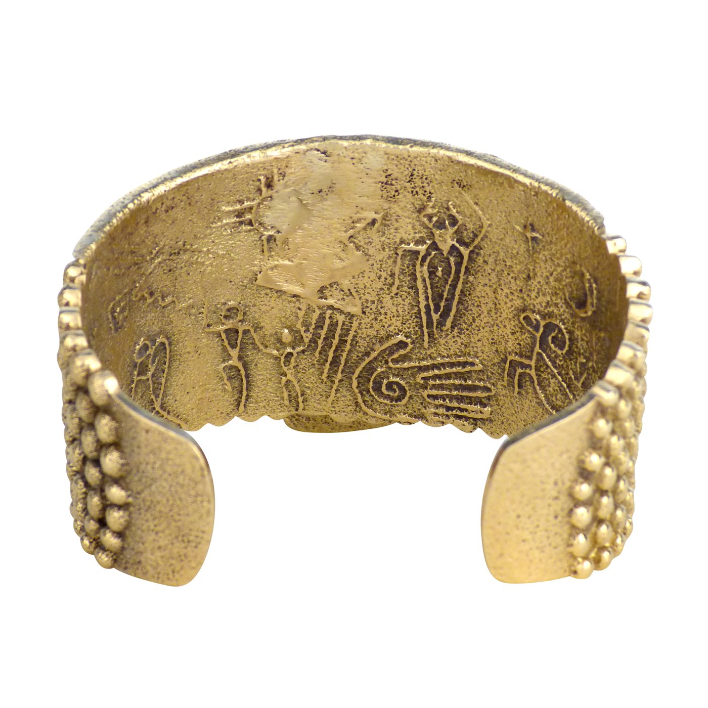 Anthony Lovato, Santo Domingo Double Sided 18 Carat Gold Bracelet with