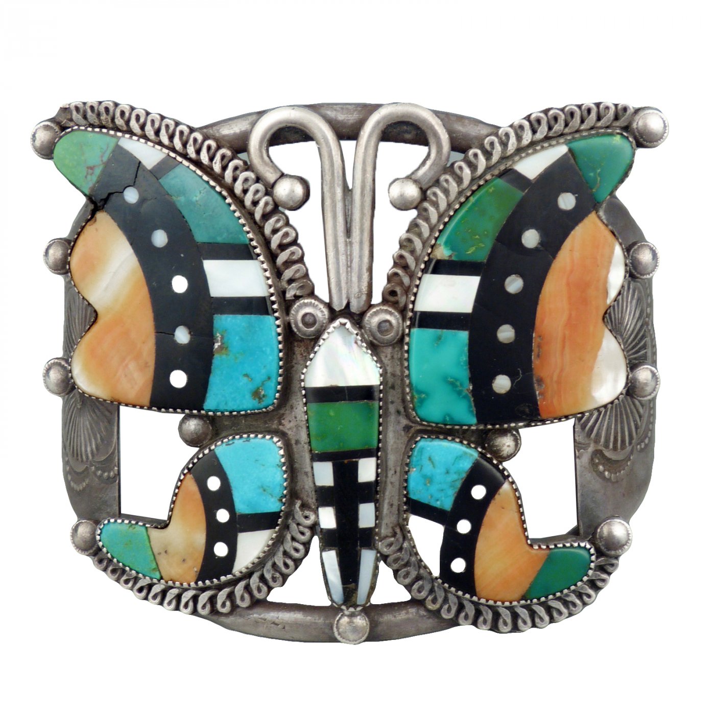 Zuni Turquoise Butterfly Bracelet