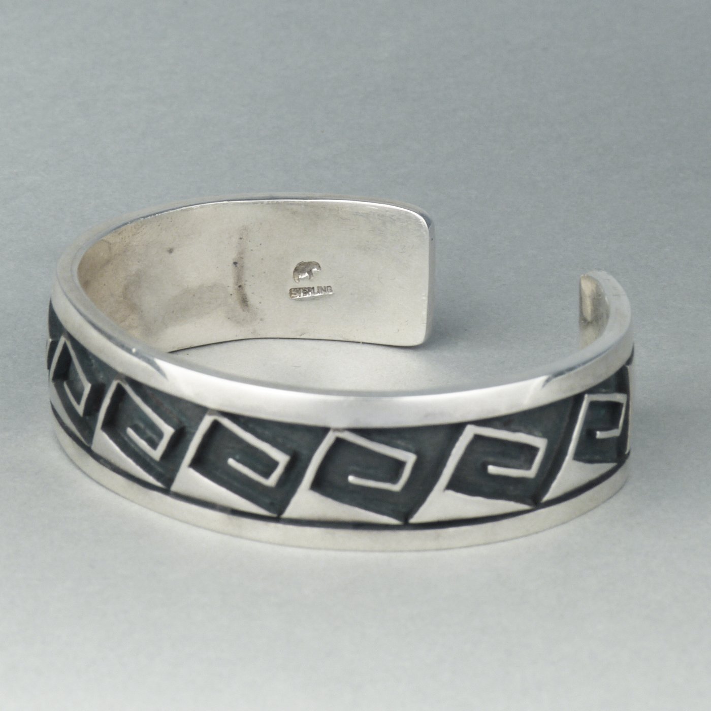 Hopi Silver Bracelet by Lawrence Saufkie, c.1970 | Shiprock Santa Fe