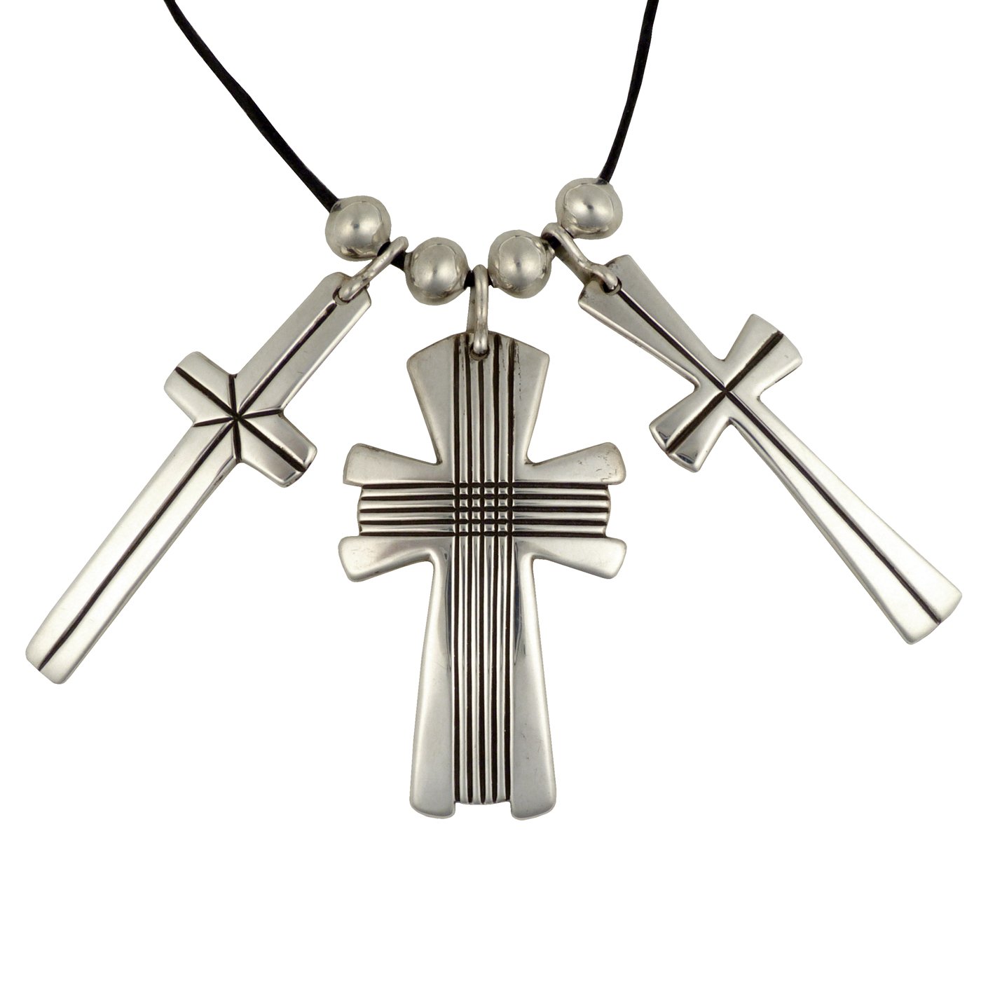 Cippy Crazy Horse, Cochiti Triple Cross Pendants | Shiprock Santa Fe
