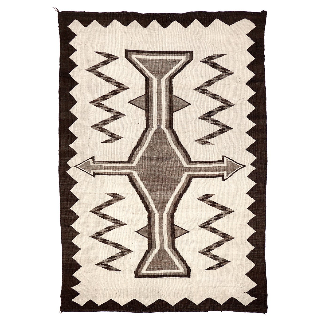 Navajo Natural Transitional Rug, c.1900 Shiprock Santa Fe