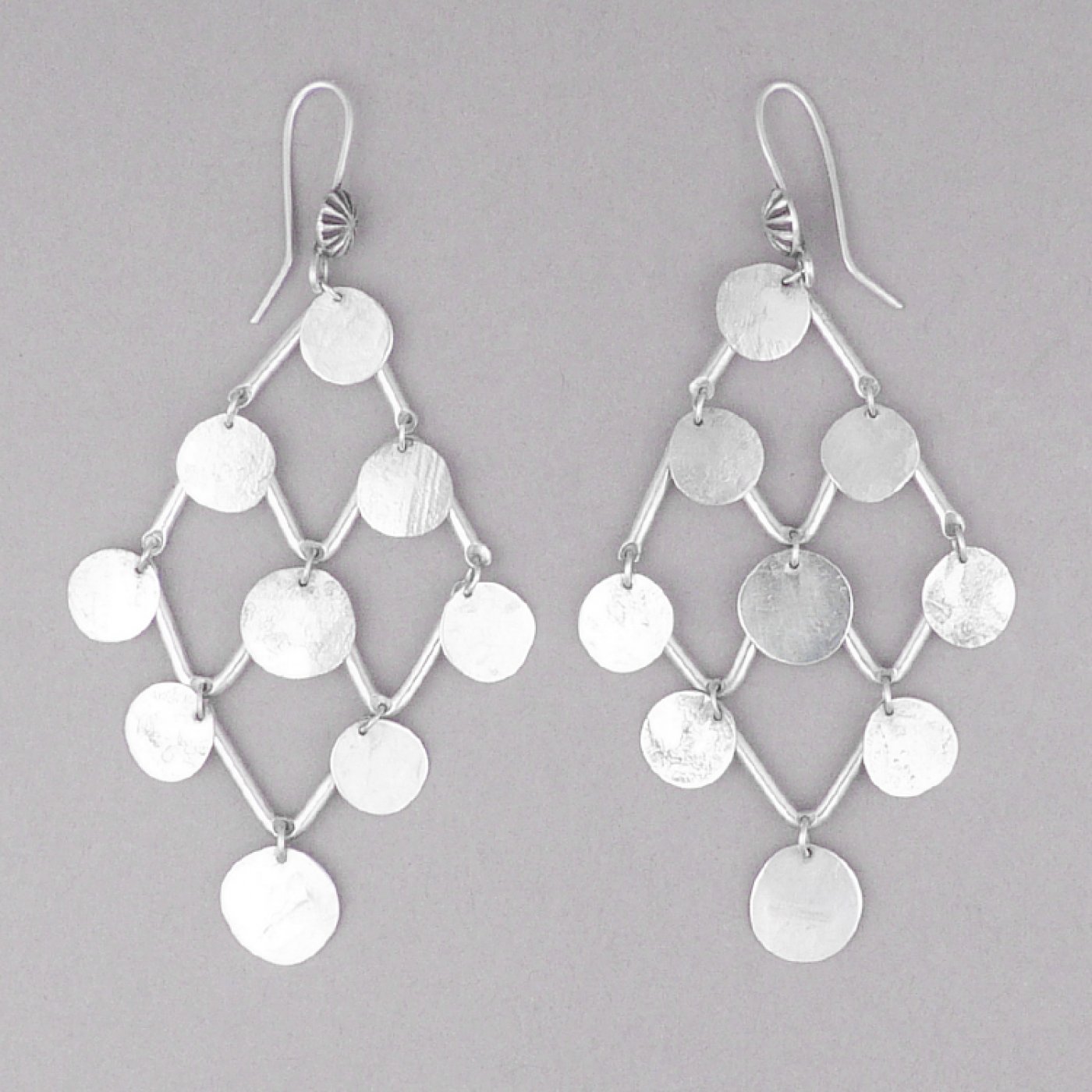 Silver Paillette Earrings | Shiprock Santa Fe