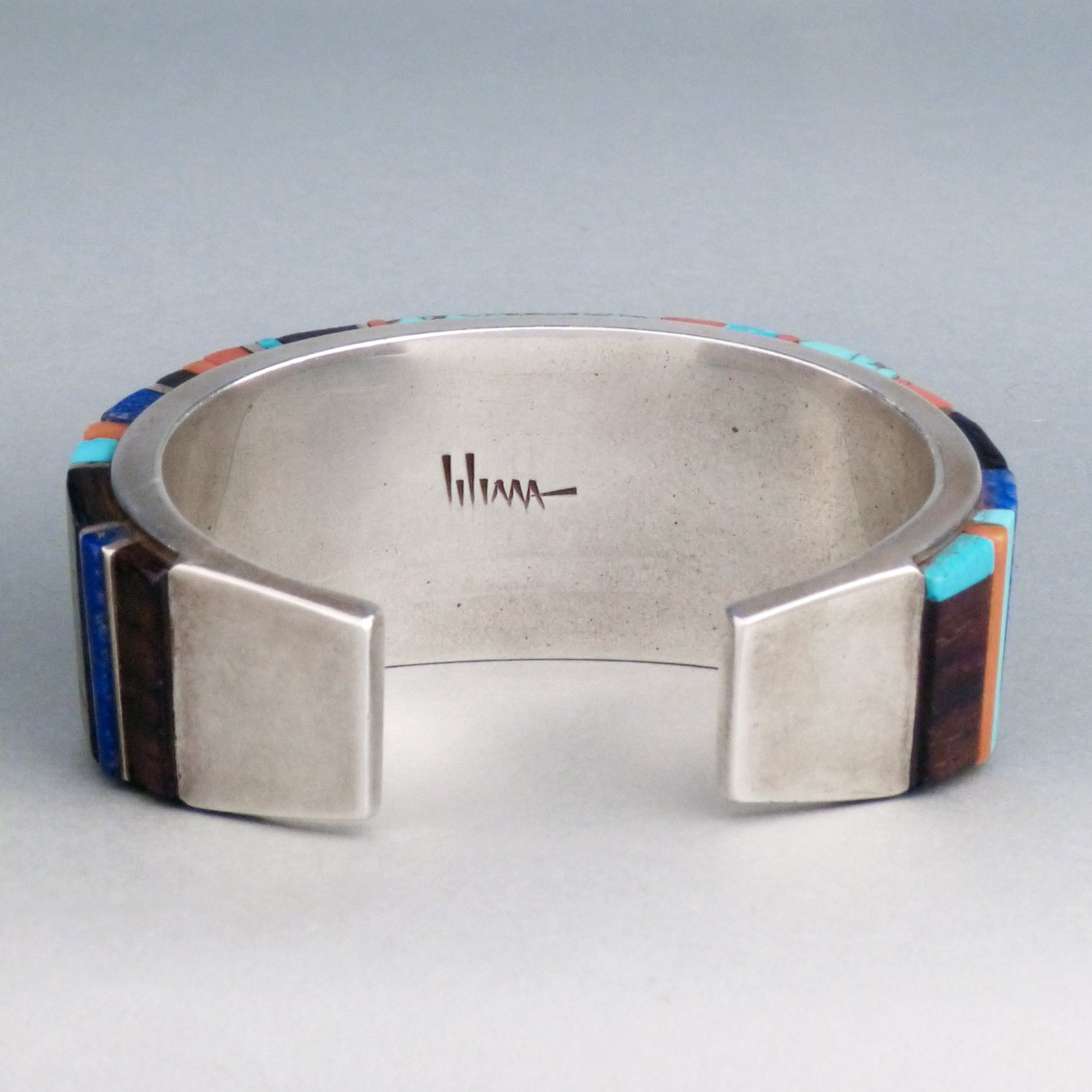 Hopi Wide Cuff with Inlay | Shiprock Santa Fe