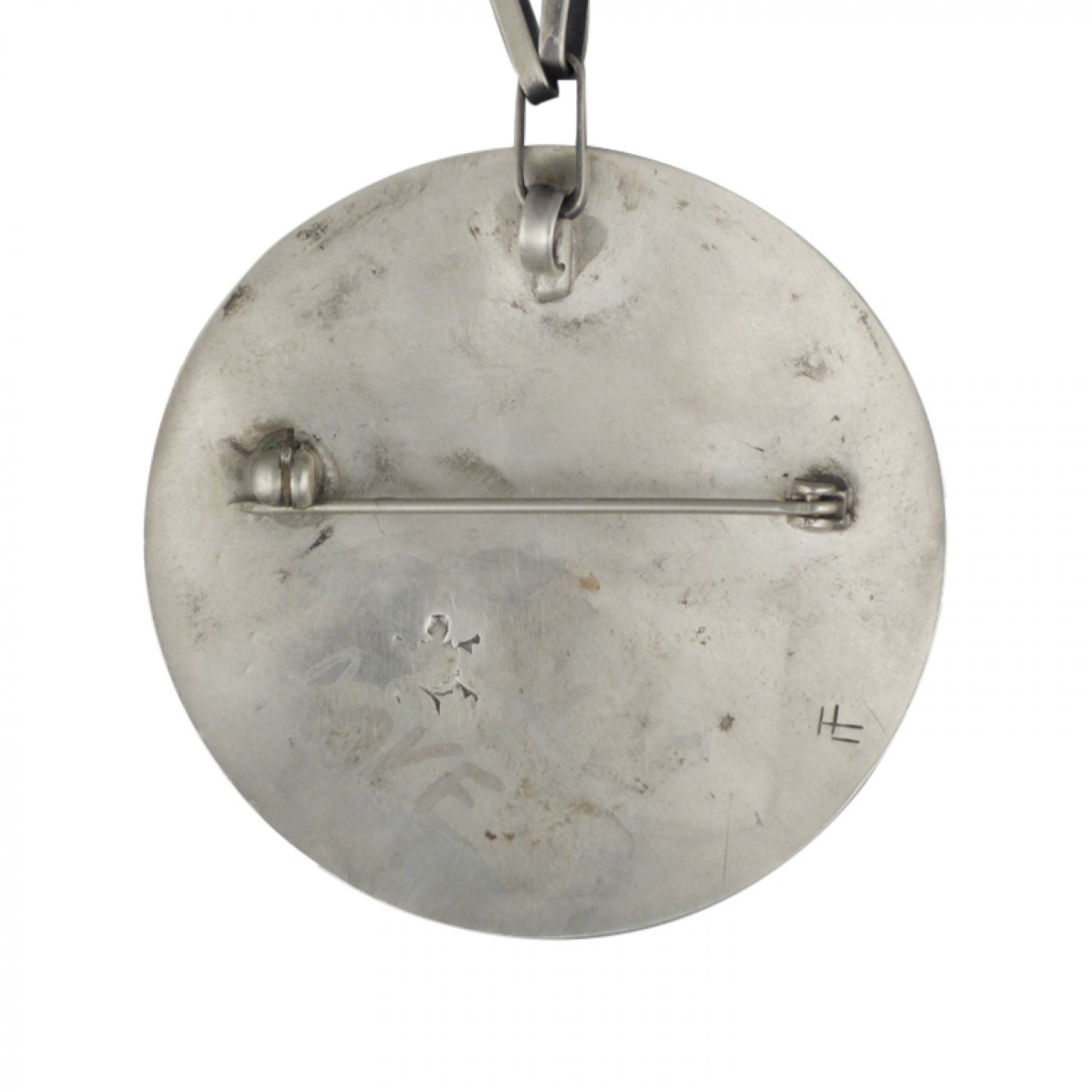 Mitchell Sockyma Hopi Silver Overlay Pendant | Shiprock Santa Fe