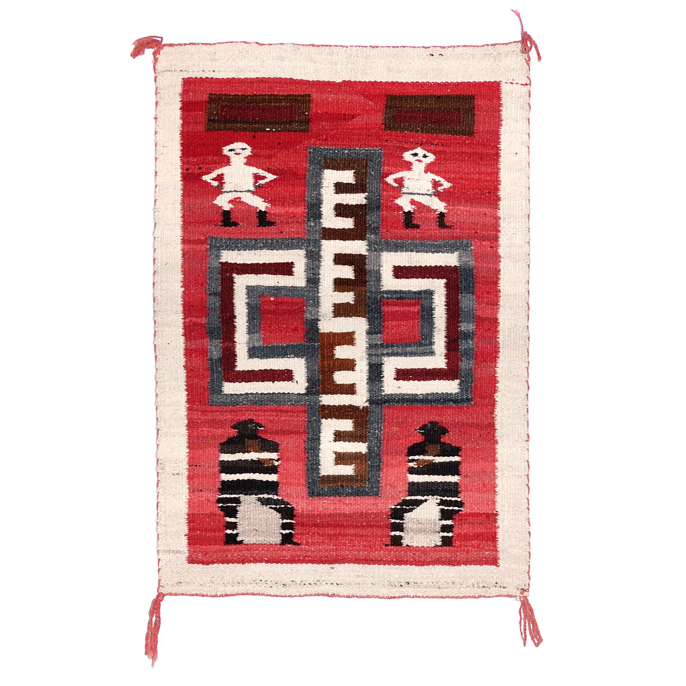 Navajo Koshare Pictorial Rug, c.1930 Shiprock Santa Fe