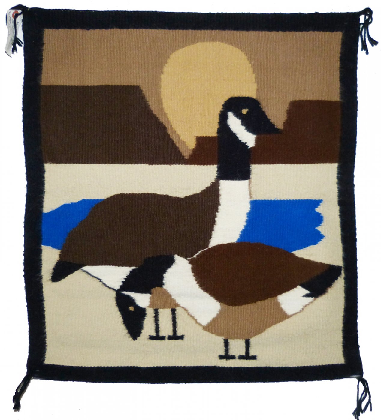 Navajo Two Geese Pictorial Rug, c.1980 | Shiprock Santa Fe