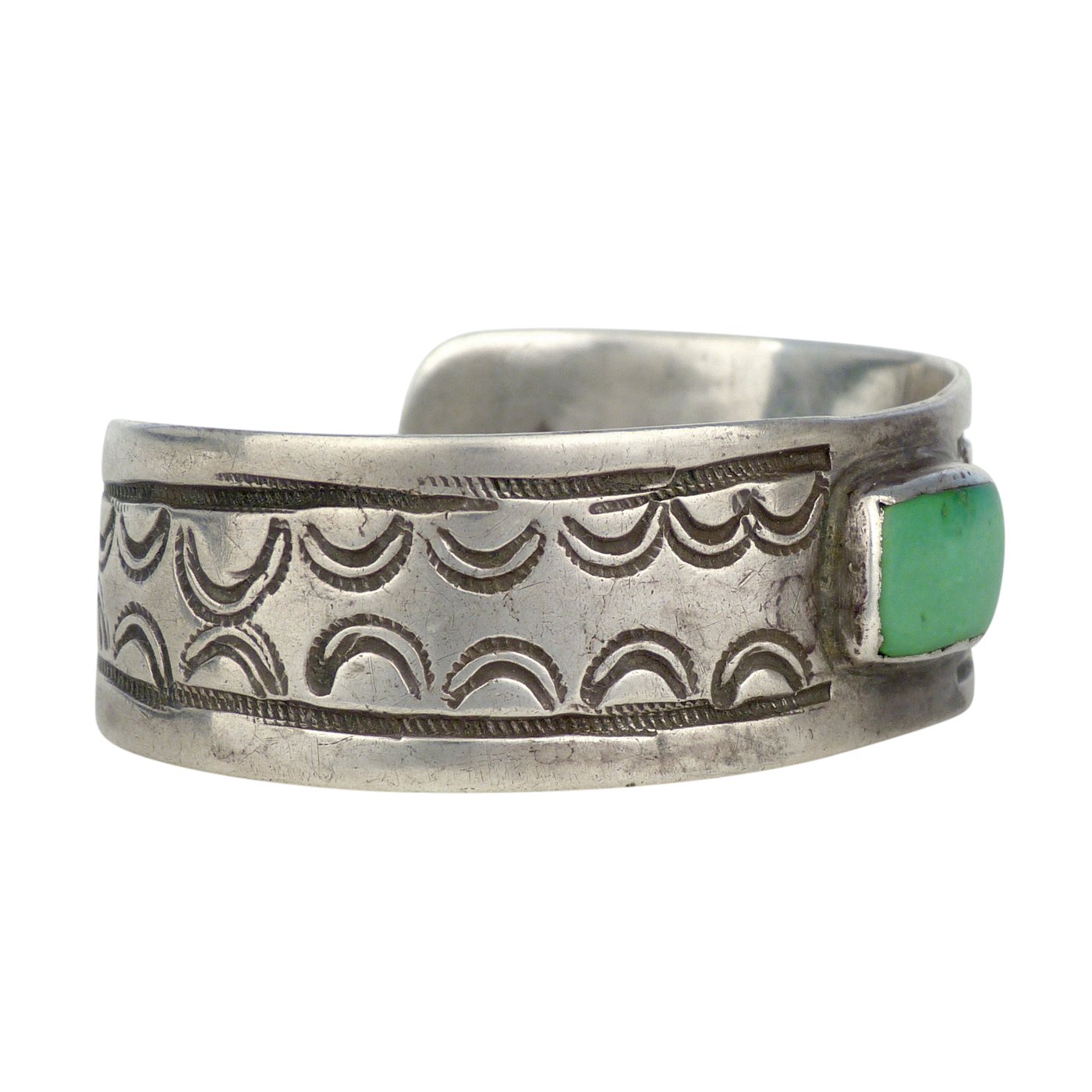 Bracelet Argente Turquoise Médallion Carré – Style Navajo, Indien, Fantaisie