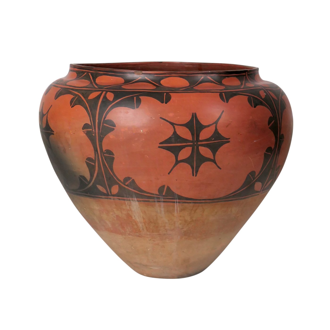 San Ildefonso Black on Red Storage Jar, c.1880 Shiprock Santa Fe