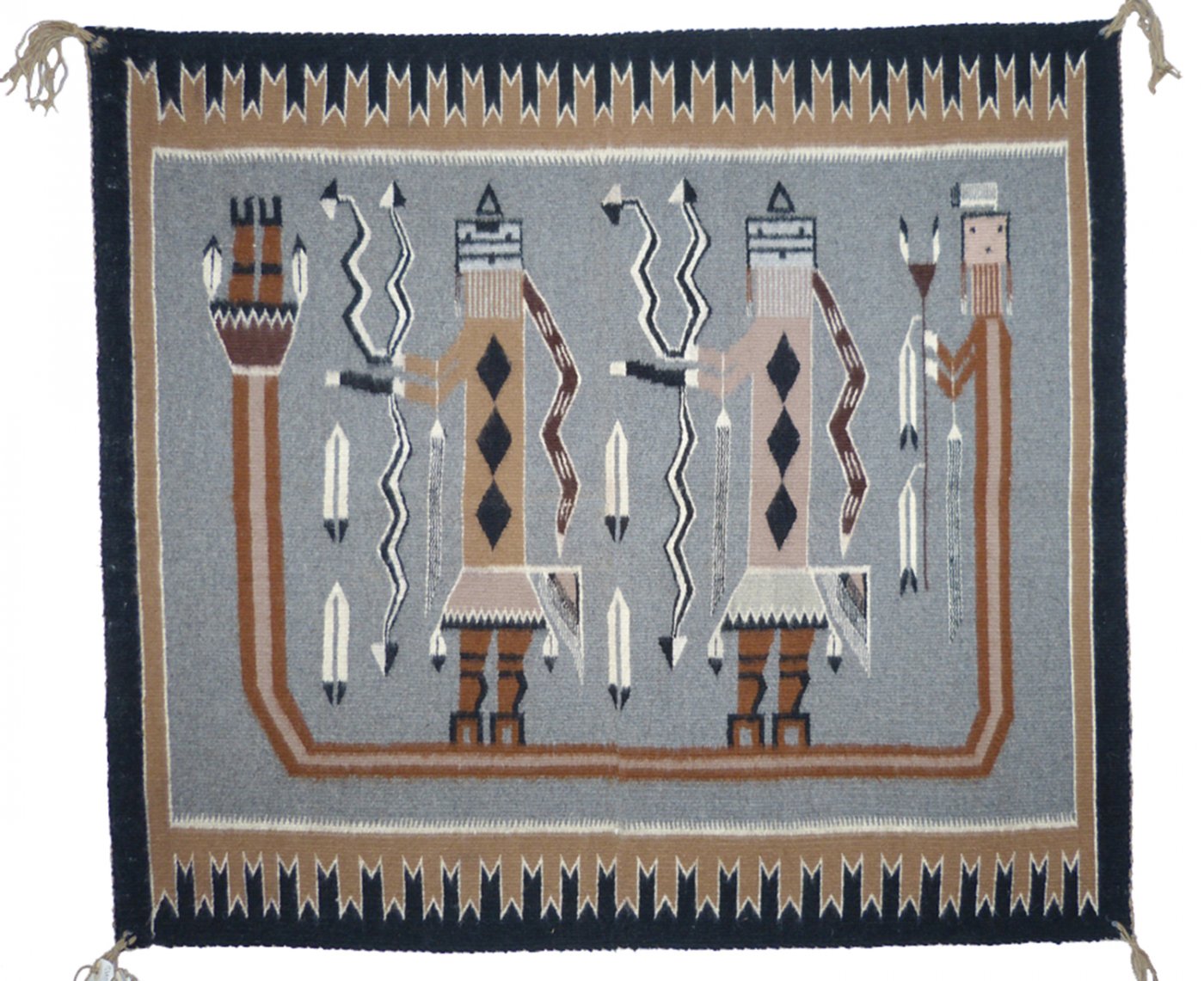 Navajo Yei Rug, c.1976 Shiprock Santa Fe