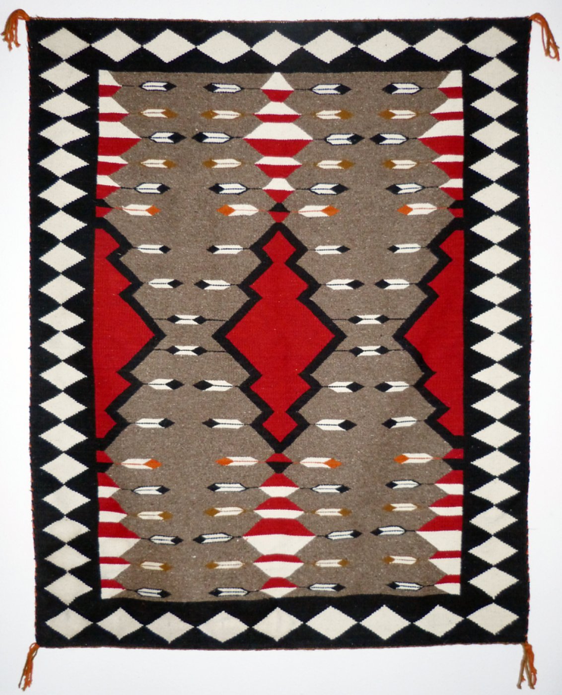 Navajo Pictorial Rug with Arrow Motifs, c. 1950 | Shiprock Santa Fe