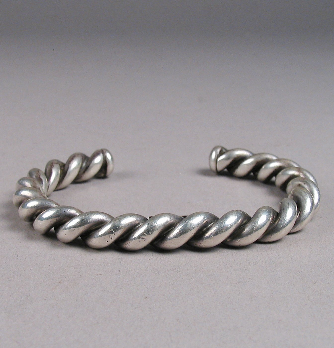 Twisted Silver Wire Bracelet, c.1950 | Shiprock Santa Fe