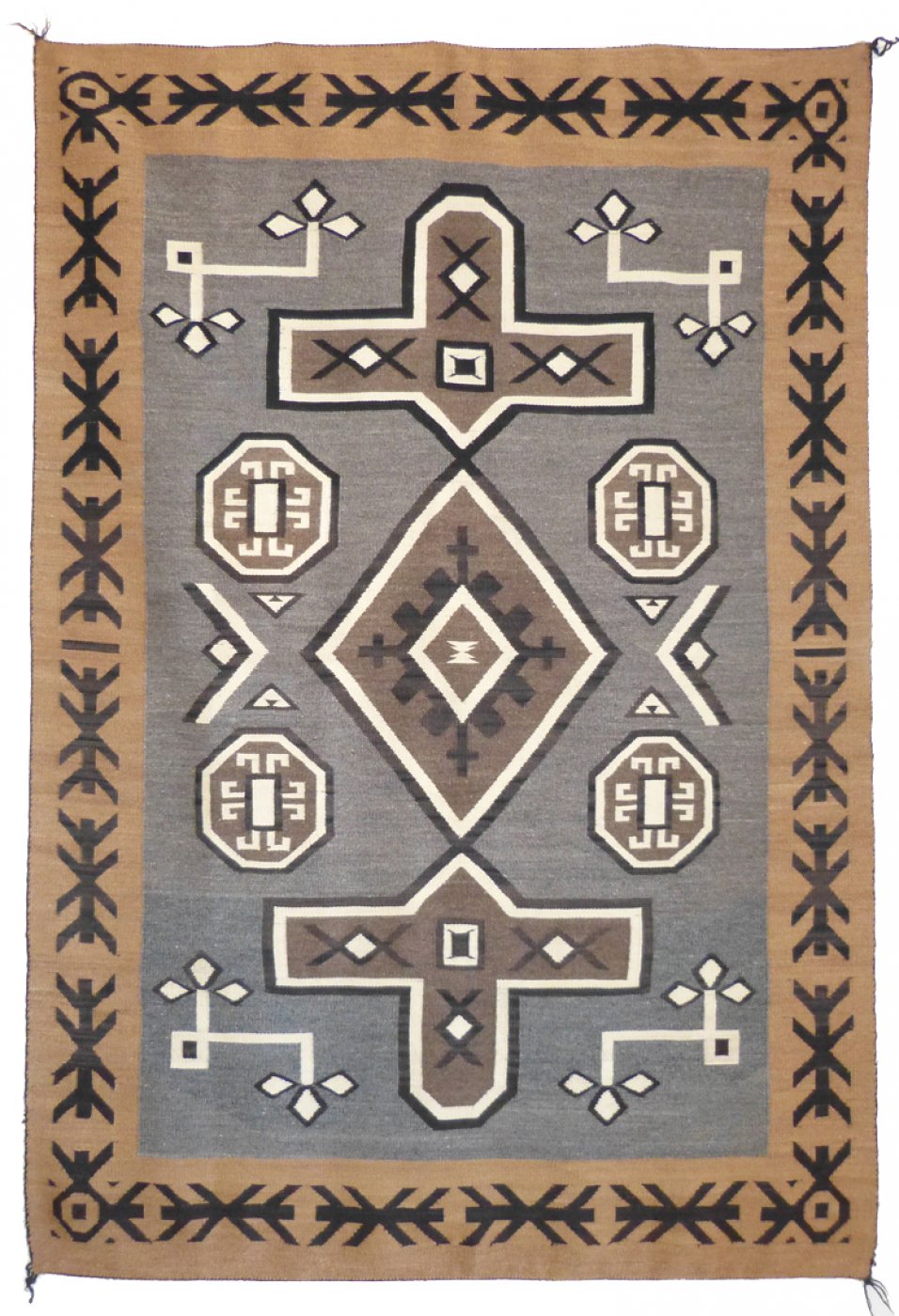 Navajo J. B. Moore Plate XXX Rug, c. 1910 | Shiprock Santa Fe