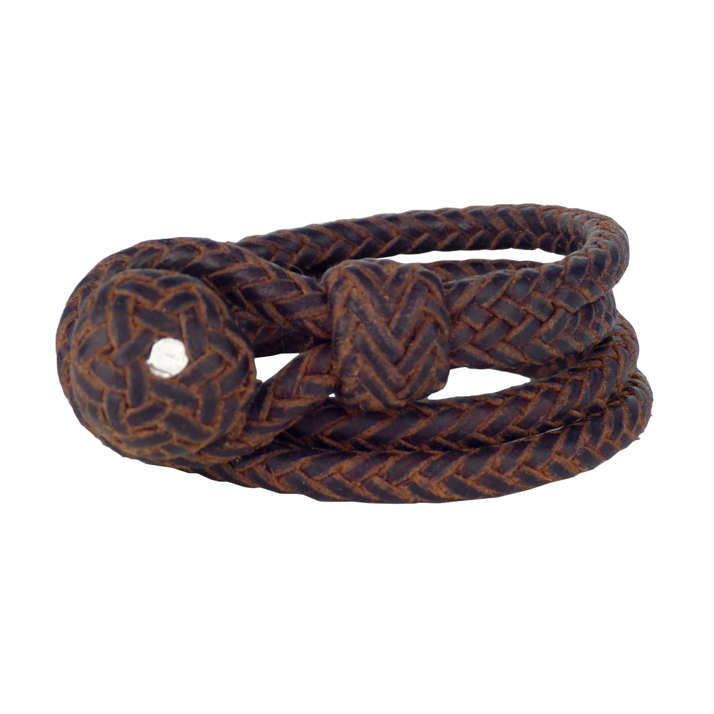 Aaron Lopez Braided Leather Bracelet