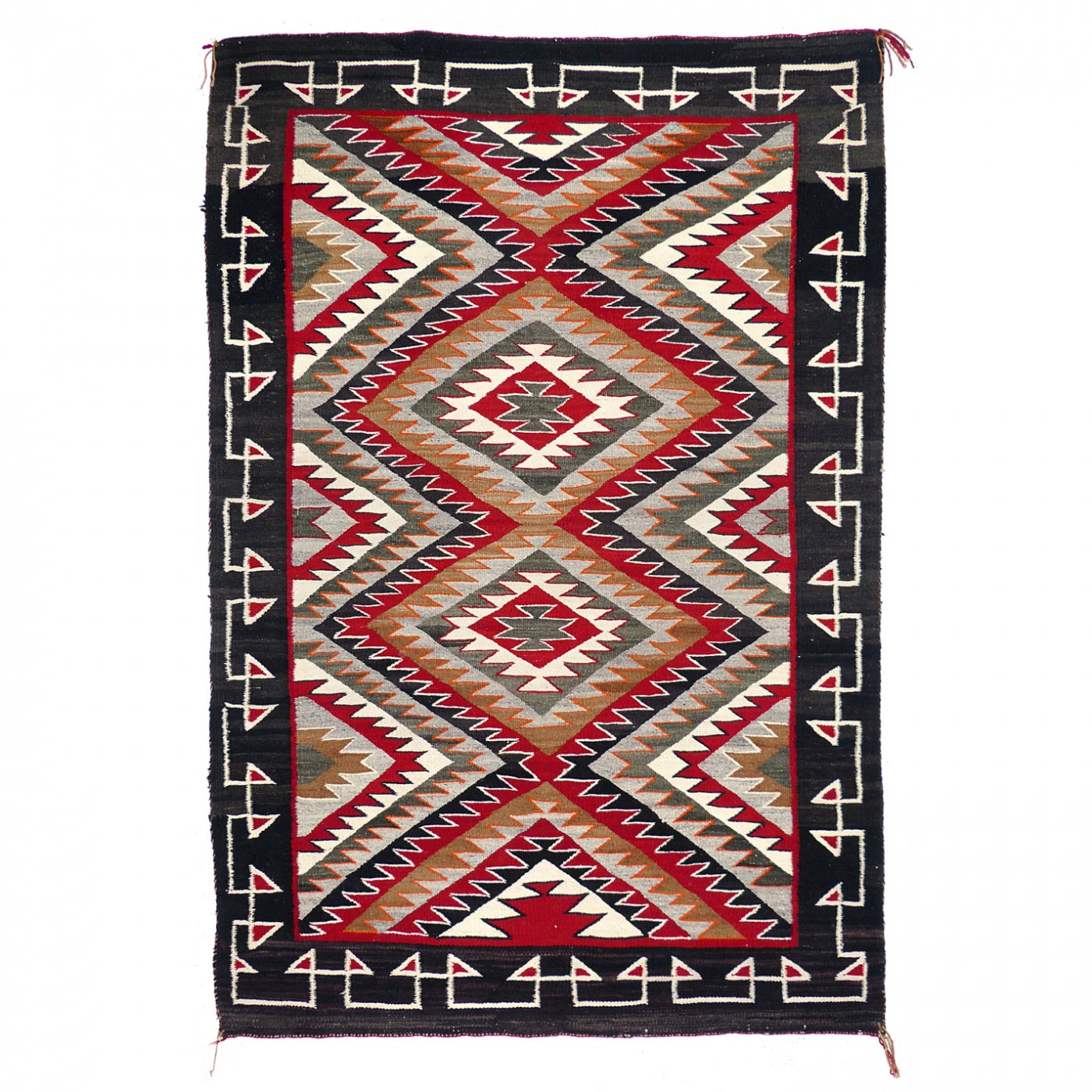 Navajo Red Mesa Rug, c.1940 Shiprock Santa Fe