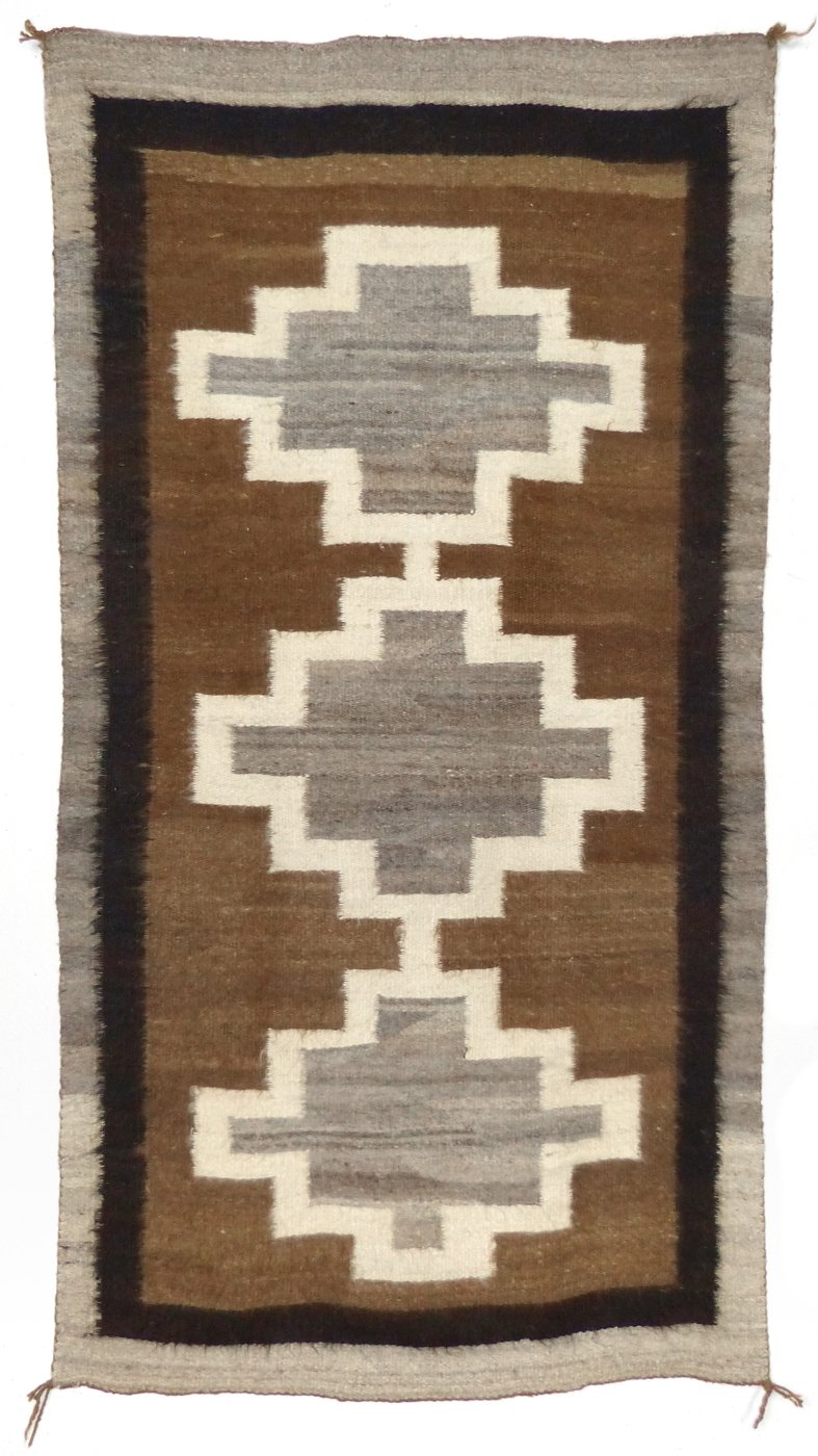 Navajo Natural Regional Rug, c.1900 Shiprock Santa Fe