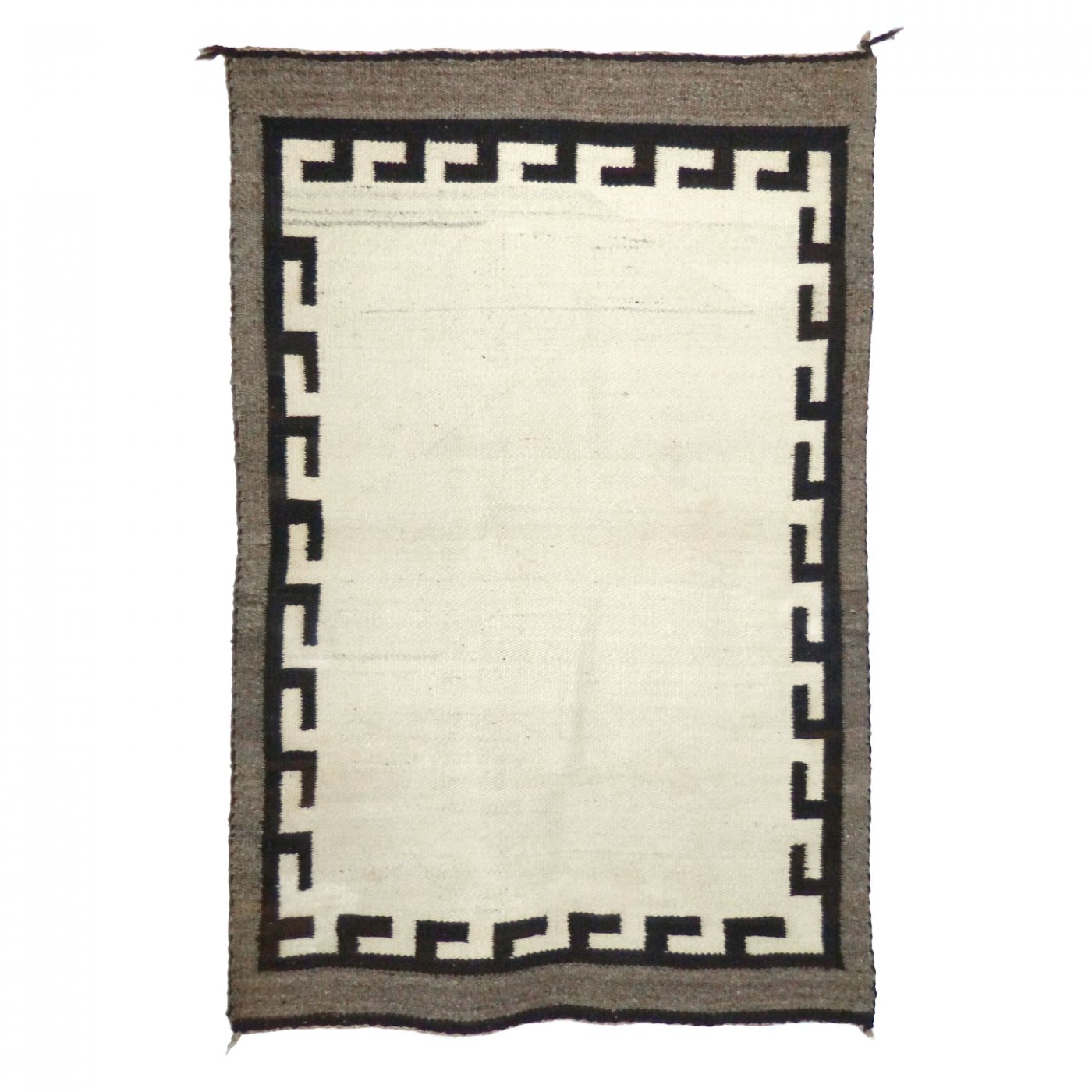 Navajo Natural Double Saddle Blanket, c.1900 Shiprock Santa Fe