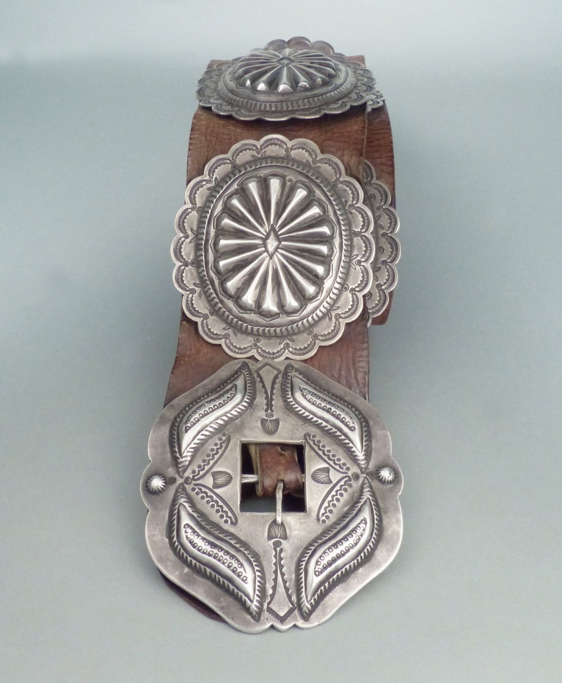 Navajo Third Phase Concho Belt, c.1930 | Shiprock Santa Fe