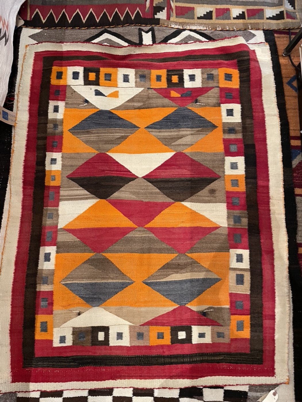 Navajo Transitional Textile, c.1910 Shiprock Santa Fe