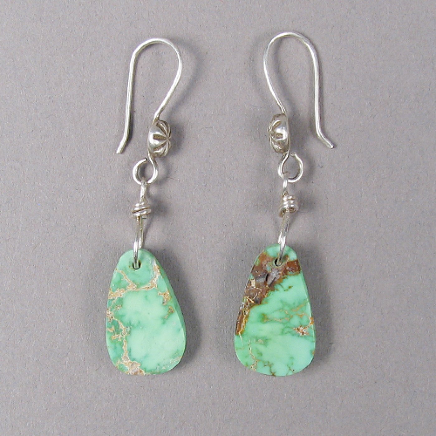 Carico Lake Mine Turquoise Tab Earrings | Shiprock Santa Fe