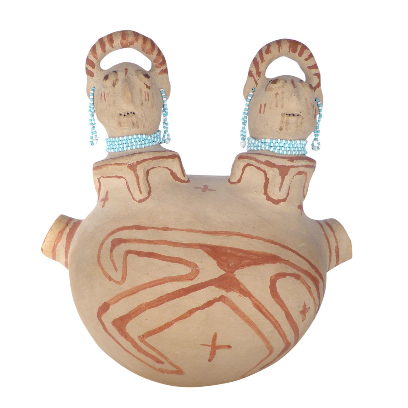 Annie Fields, Mojave Double Headed Effigy Jar | Shiprock Santa Fe