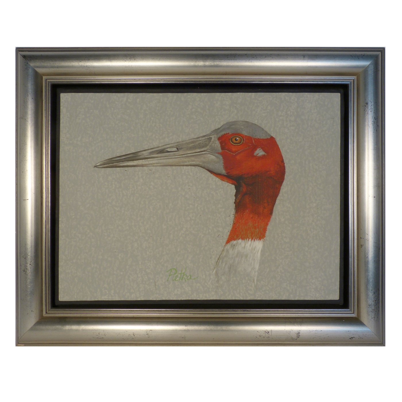 Paul Pletka, Sarus Crane Painting on Canvas | Shiprock Santa Fe