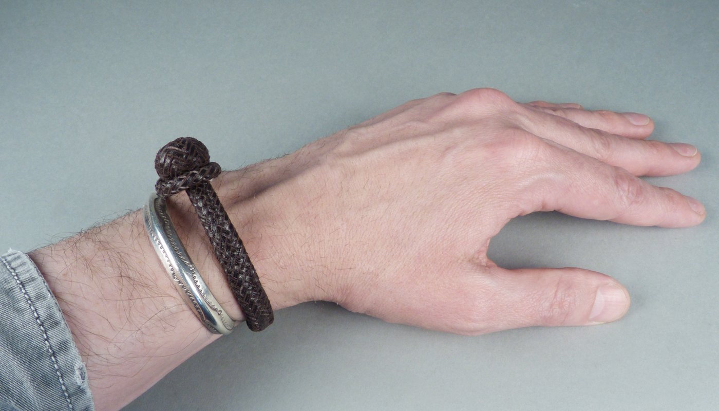 Aaron Lopez Brown Leather Wrap Bracelet