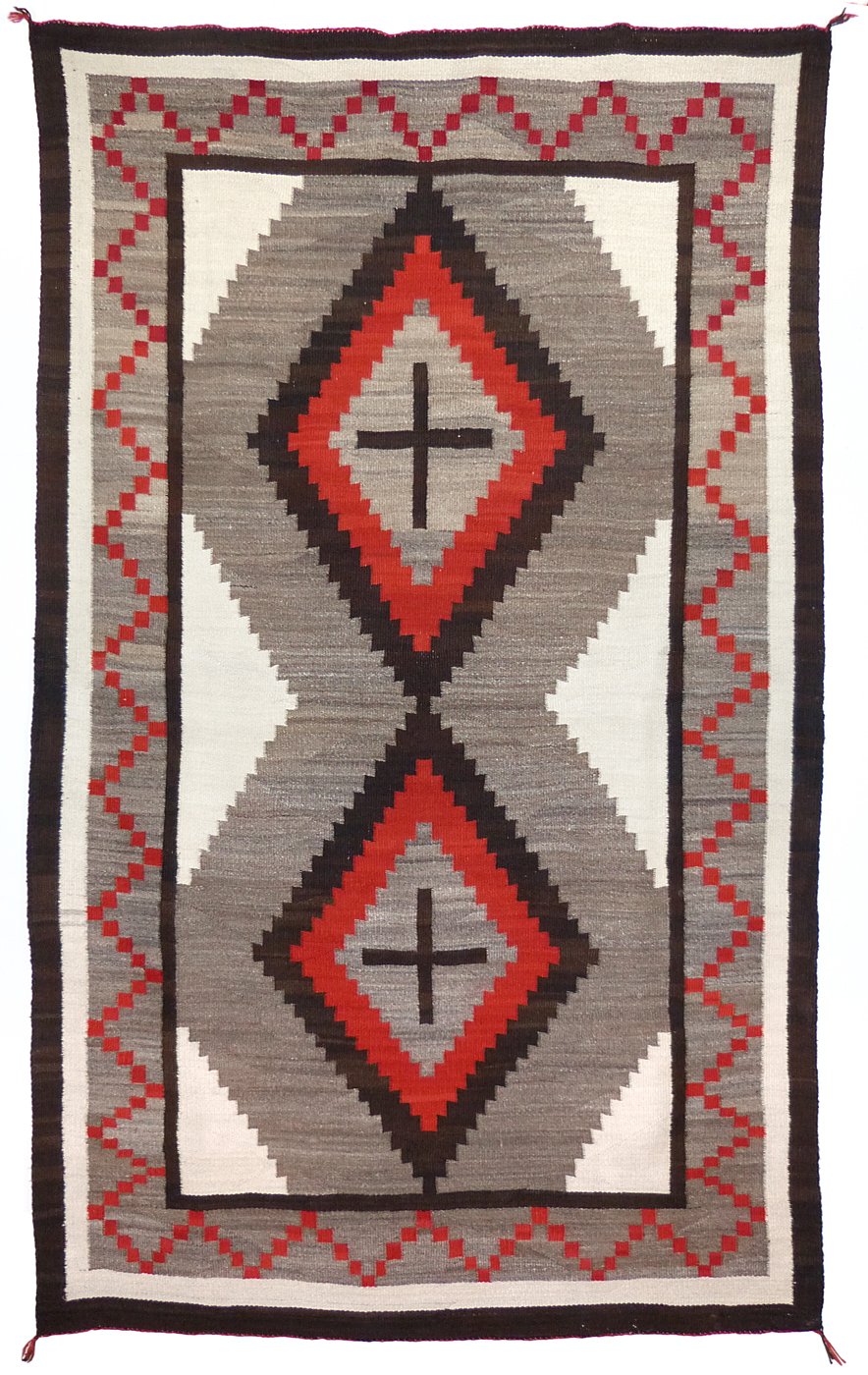 Navajo Ganado Rug, c.1910 Shiprock Santa Fe