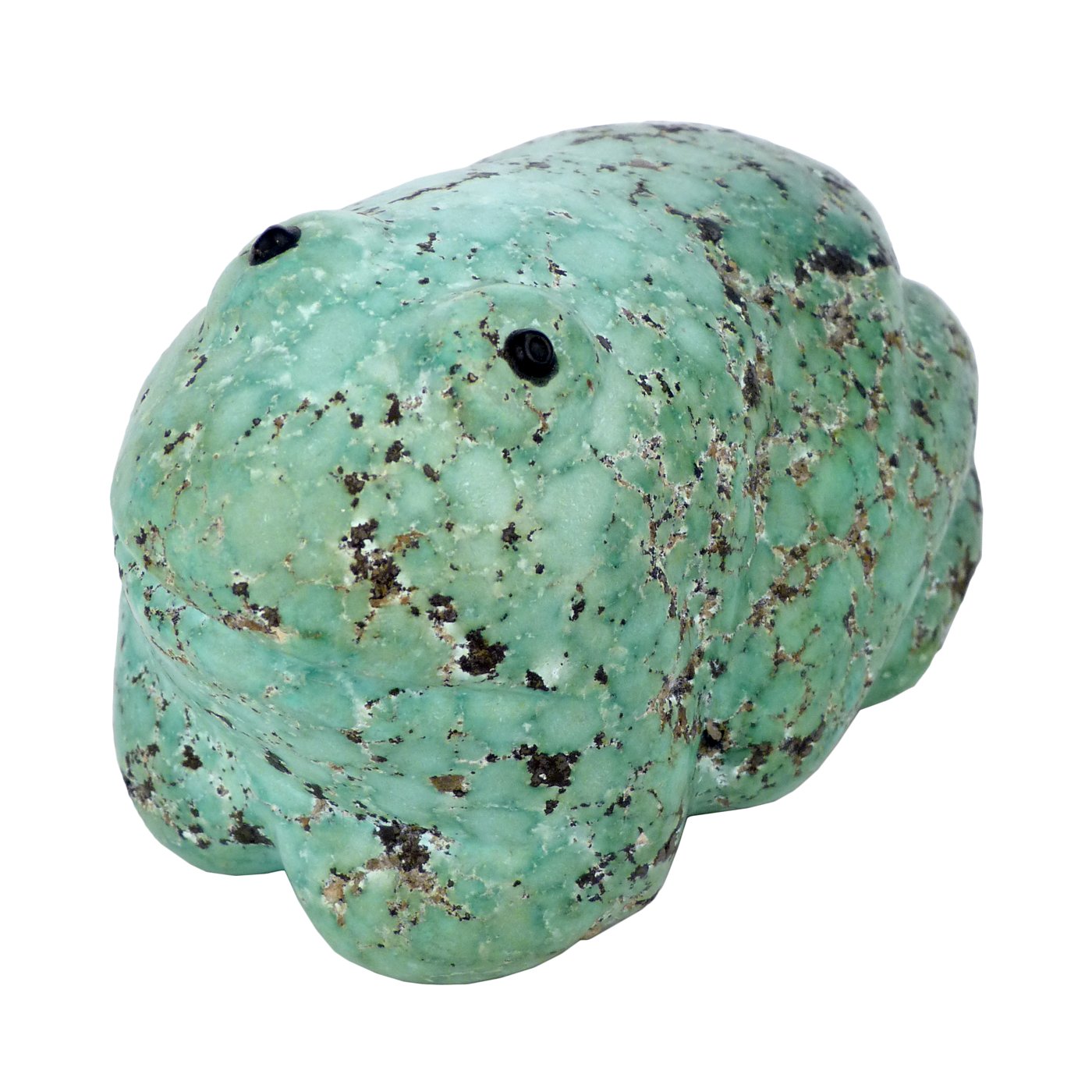 Neil Natewa, Zuni Large Carved Turquoise Frog Fetish, c.1970 Shiprock
